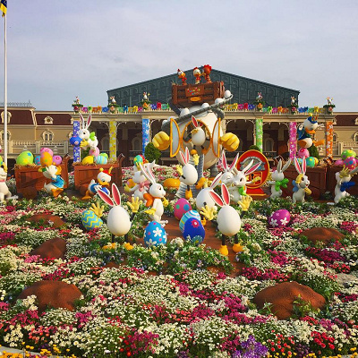 エントランスのイースター飾り