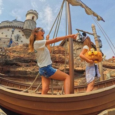 船に乗って冒険に出発！