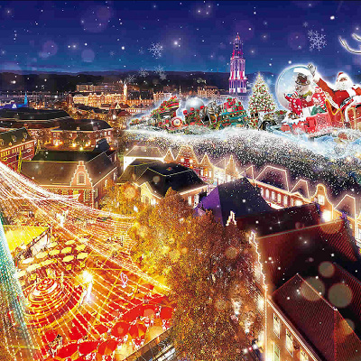 あたたかな光に包まれたクリスマスタウンを満喫