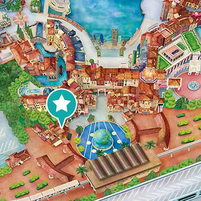 エントランスを入って地球儀の左側