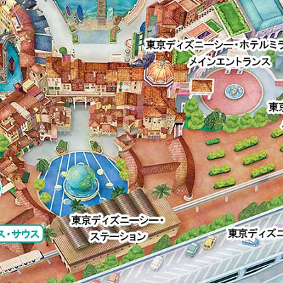 ディズニーランドホテル、アンバサダーホテル宿泊者用のエントランス