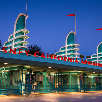 ディズニー・カリフォルニア・アドベンチャー・パークの入り口