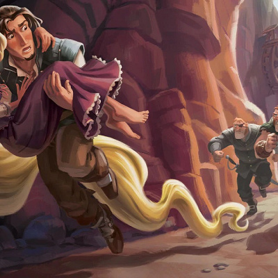 ラプンツェルを助けるユージーン