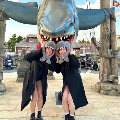 もこもこジョーズ帽子コーデ