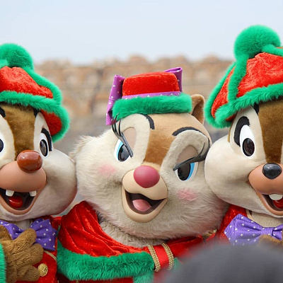 左からデール、クラリス、チップ