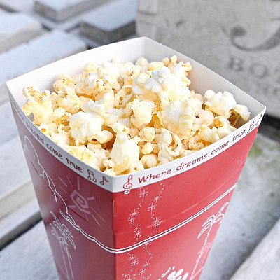 ガーリックシュリンプ味のポップコーン