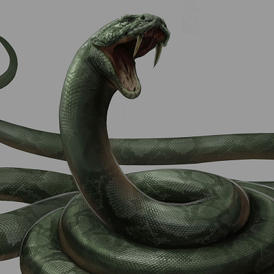 巨大なヘビ「ナギニ」