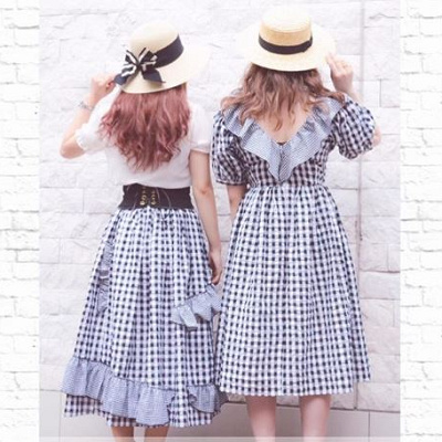 ギンガムチェックワンピース