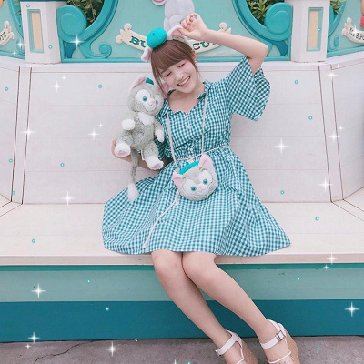 ギンガムチェックワンピ