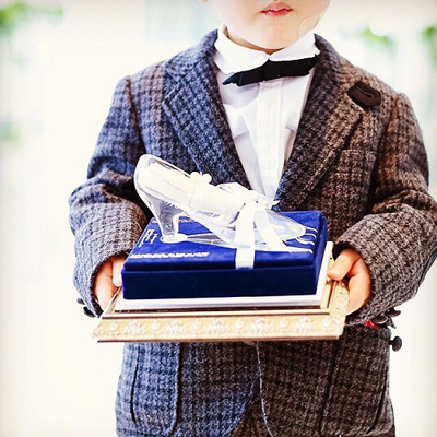 ガラスの靴のリングピロー