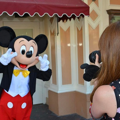 ミッキーとのグリーティング
