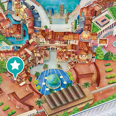 団体チケットブースの場所