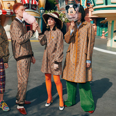 【GUCCIのディズニーコラボ】ジャケットで全身ミッキーコーデ