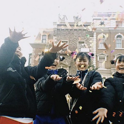 体操服×USJキャラクターのヘアアクセ