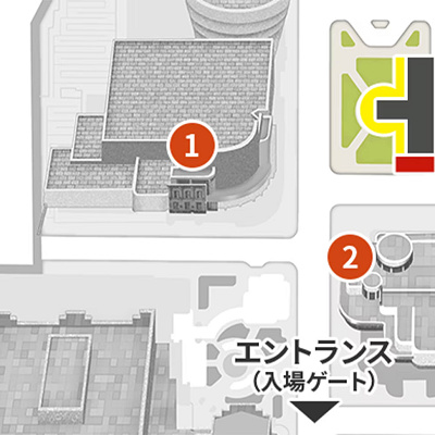 ハミクマ・スウィート・スクリーム・パーティの鑑賞エリア