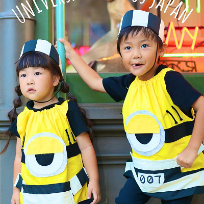 ハンドメイドのミニオン仮装