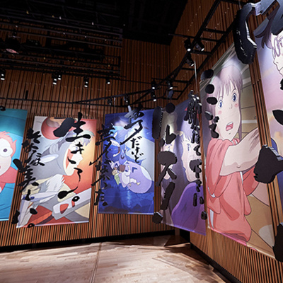 名場面と名台詞を書いた吊り文字