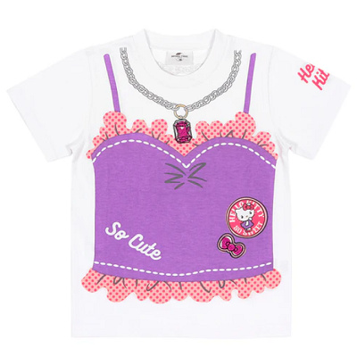 キティのキッズTシャツ