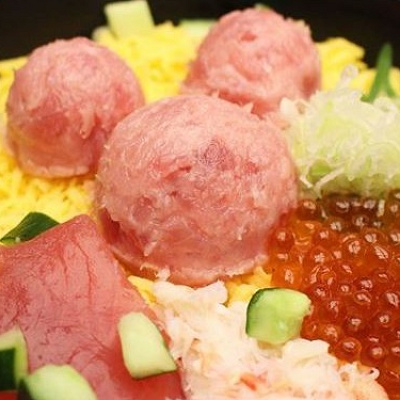 ちらし寿司に隠れミッキー