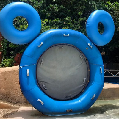 チームボートスプリングスの浮き輪を使った隠れミッキー