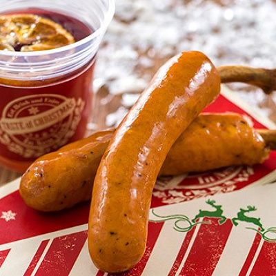 ホットワインとソーセージ！