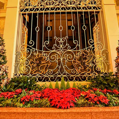 ホテルのクリスマスツリー