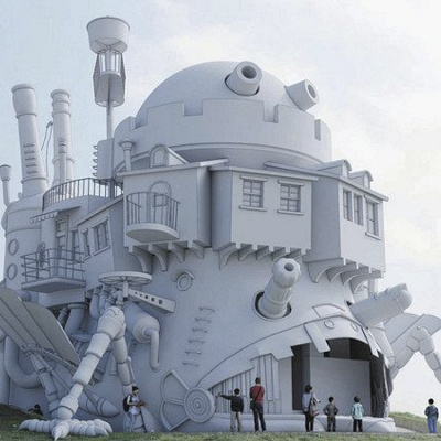 ハウルの動く城（エリア内に整備予定の施設 CG パース）