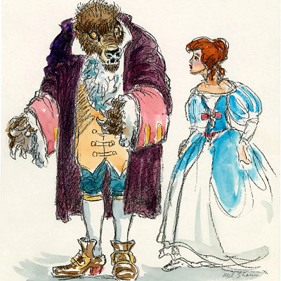 原作の『美女と野獣』では、野獣とベルの立ち場が逆だった