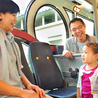 ディズニーリゾートクルーザー車内の様子