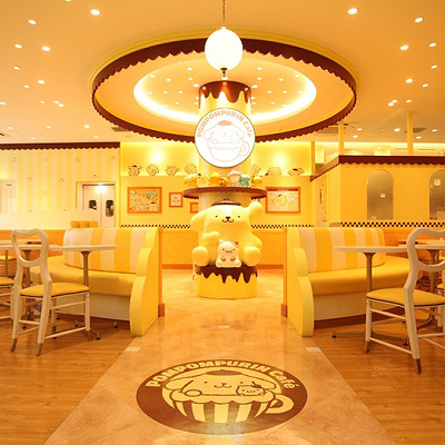 ポムポムプリンカフェ店内