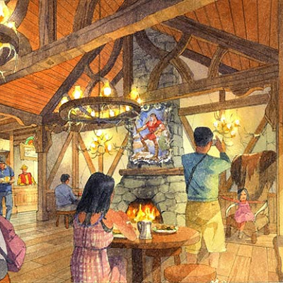 「ラ・タベルヌ・ド・ガストン」の内観