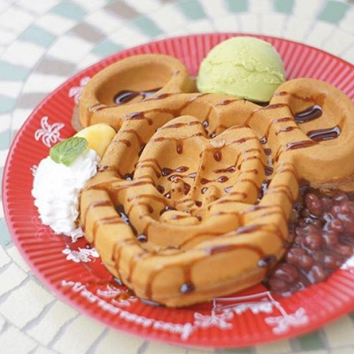 見た目も味も和ッフルです♡