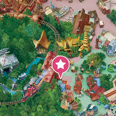 ジャングルクルーズの地図