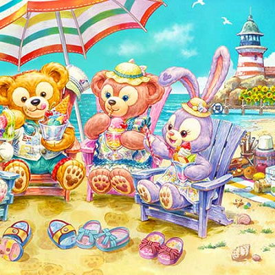 今夏開催予定「ダッフィーのサニーファン」のキービジュアル♪