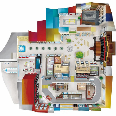 キッザニア　シティマップ１F