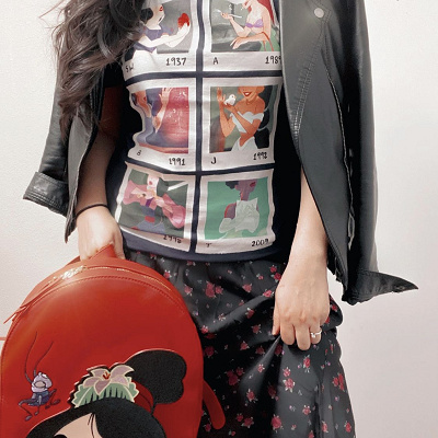 レザージャケットコーデ