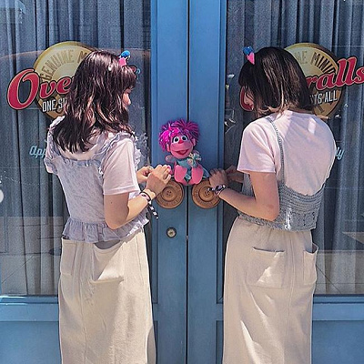 淡色リンクコーデ