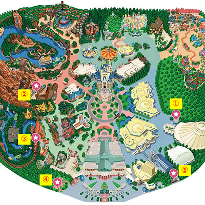 ディズニーランドの喫煙所の場所一覧