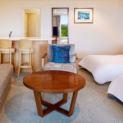 リビングルーム（収納式エキストラベッド）