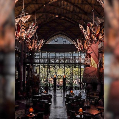 デラックスタイプ・アニマルキングダムロッジのロビー