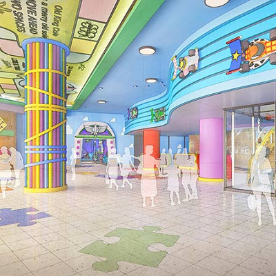 トイ・ストーリーホテルのロビー