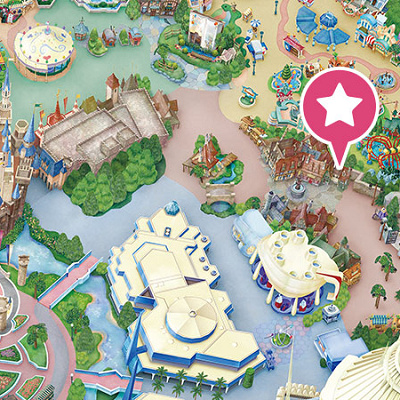 ディズニーランドチュロス：ル・フウズの場所マップ