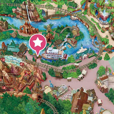 「トムソーヤ島いかだ」の場所