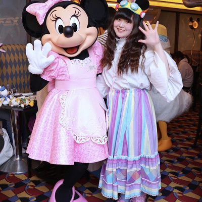 ロングスカートの夢カワコーデ