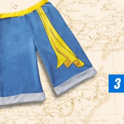 ルフィなりきりハーフパンツ