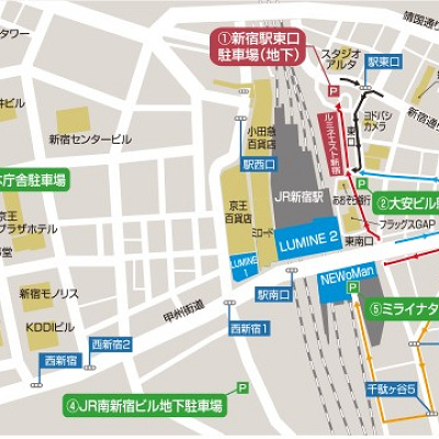 ルミネエスト地図