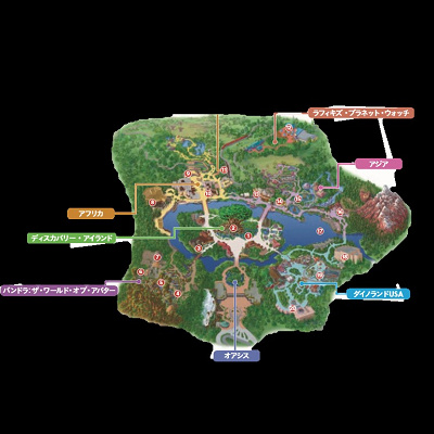 ディズニー・アニマル・キングダムの地図