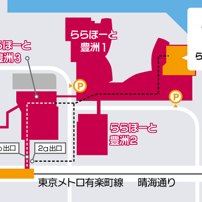 キッザニア東京の地図