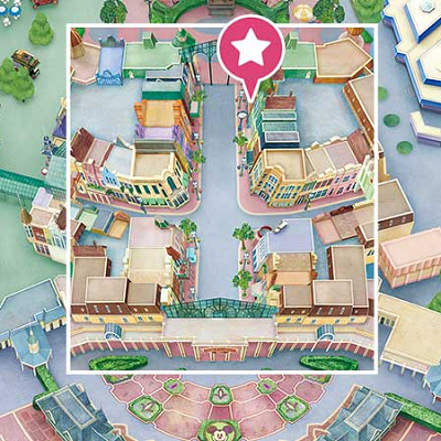 ペイストリーパレスの地図