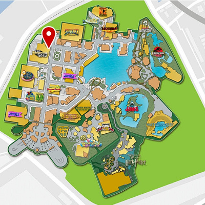 USJ「ユニバーサル・スタジオ・スーベニア」の地図